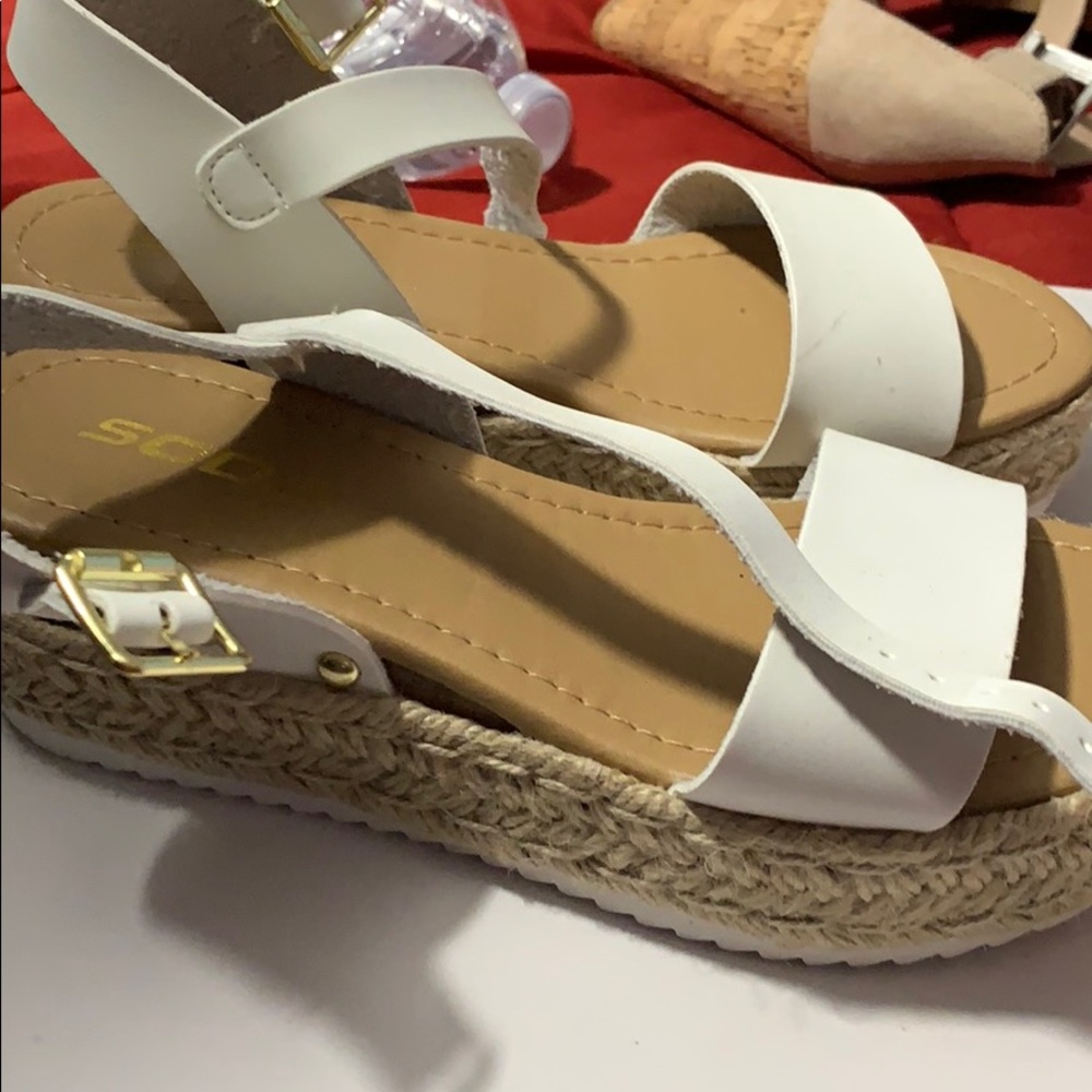 White espadrilles